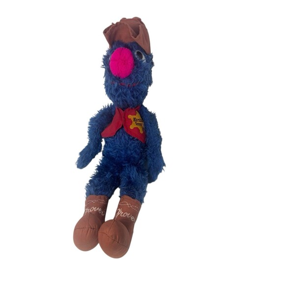 Vintage Knickerbocker Marshall Grover Sesame Street Plush Toy 19” Fast Shipping - Picture 12 of 16